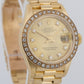 Ladies Rolex DateJust President 26mm CHAMPAGNE DIAMOND 18K Gold 69178 Watch