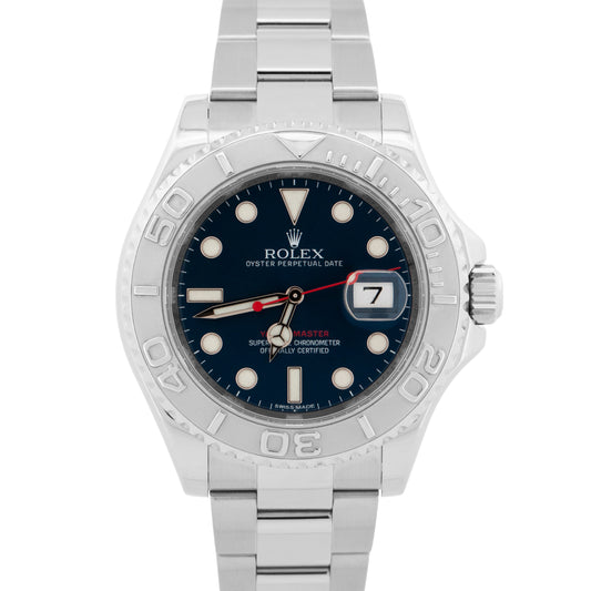 Rolex Yacht-Master Platinum BLUE 40mm Stainless Steel Oyster Watch 116622