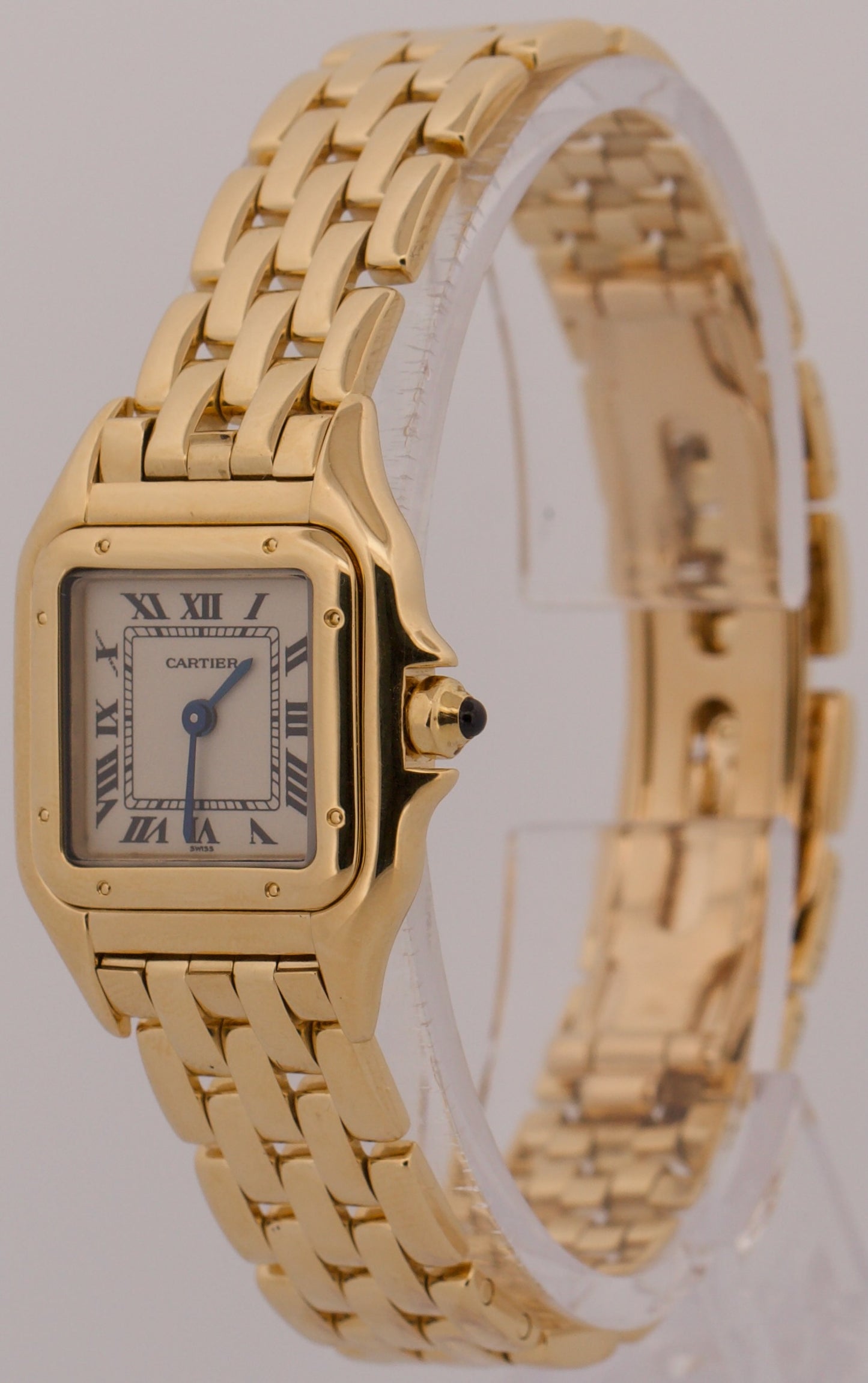 Ladies Cartier Panthere 22mm IVORY 18K Yellow Gold Quartz 8057917 W25022B9 Watch