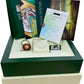 MINT UNPOL. PAPERS Rolex Submariner Date BLUE 18K NO-HOLES REHAUT 40mm 16618 BOX