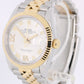 2021 PAPERS Rolex Datejust Two-Tone Gold Silver Roman DIAMOND 36mm 126233 Watch