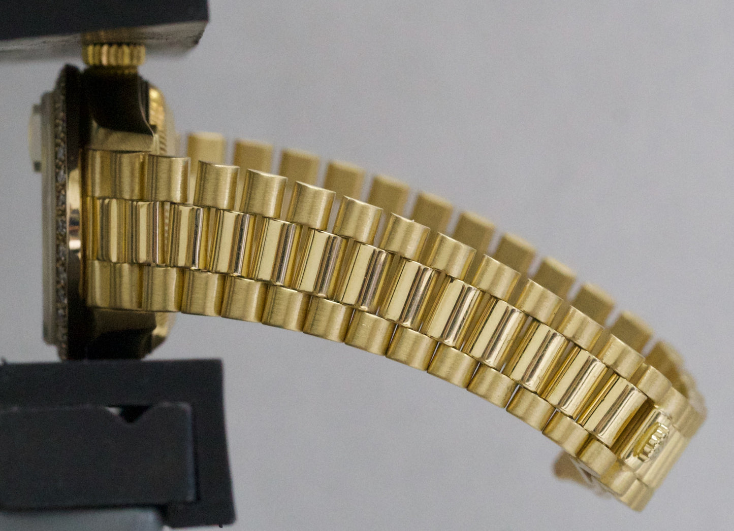 Ladies Rolex DateJust President 26mm CHAMPAGNE DIAMOND 18K Gold 69178 Watch