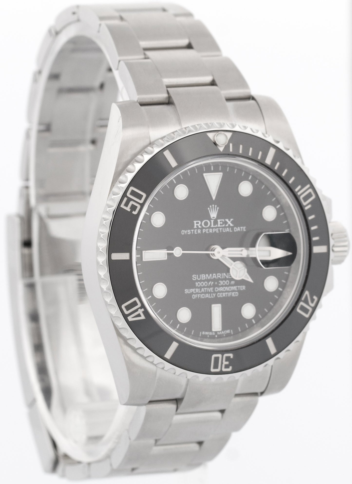 Rolex Submariner Date BLACK Ceramic Stainless Steel 40mm 116610 LN Watch BOX