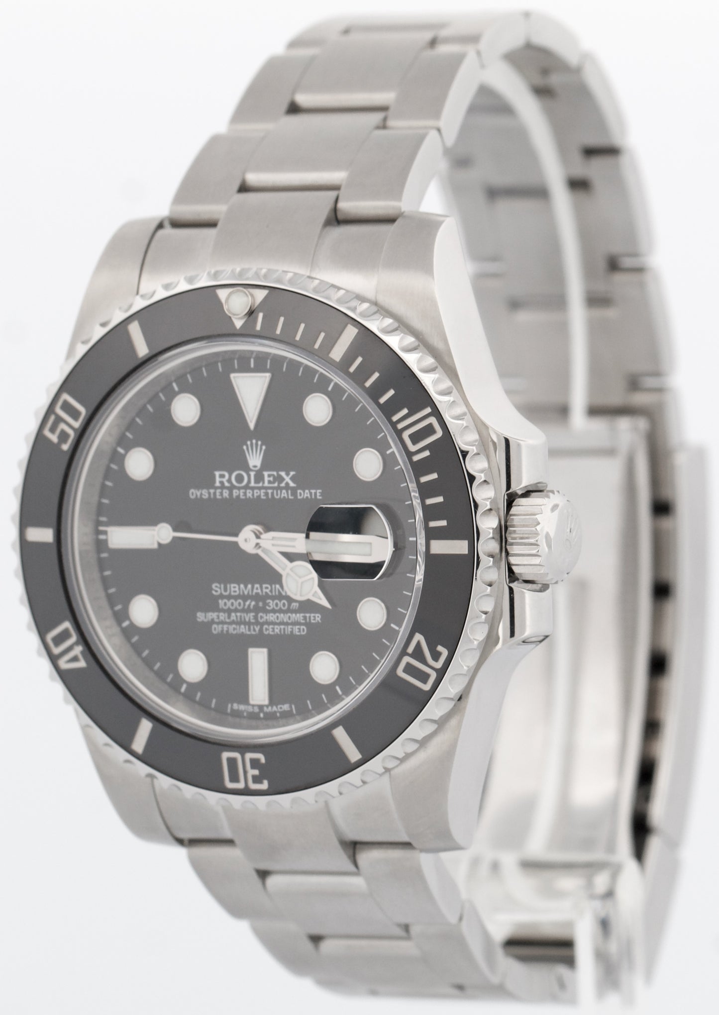 Rolex Submariner Date BLACK Ceramic Stainless Steel 40mm 116610 LN Watch BOX