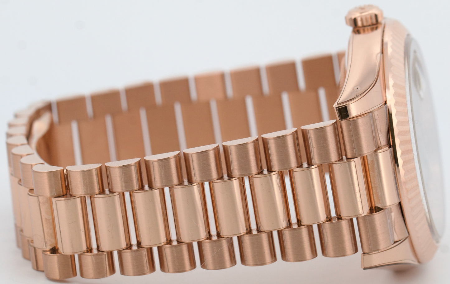 2024 PAPERS Rolex Day-Date President 40mm OLIVE GREEN 18K Rose Gold 228235 BOX