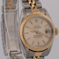 Ladies Rolex DateJust 26mm SILVER TIFFANY 18K Gold Steel JUBILEE Fluted 69173