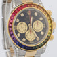Rolex Daytona Cosmograph BLACK DIAMOND Two-Tone 18K Gold RAINBOW Steel 16523