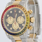 Rolex Daytona Cosmograph BLACK DIAMOND Two-Tone 18K Gold RAINBOW Steel 16523