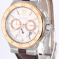 Bvlgari Diagono Two-Tone 18k Rose Gold Steel Silver 42mm DGP42SGCH Watch