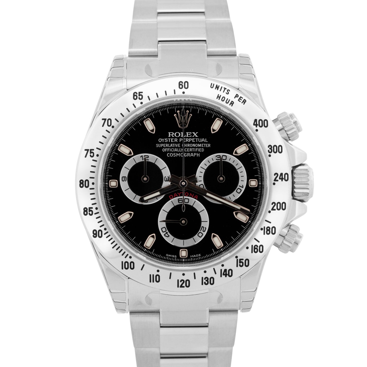 NEW 2022 STICKERED NOS PAPERS Rolex Daytona Cosmograph BLACK Steel 40mm 116520