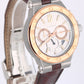 Bvlgari Diagono Two-Tone 18k Rose Gold Steel Silver 42mm DGP42SGCH Watch