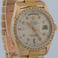 VINTAGE Rolex Day-Date President SILVER DIAMOND BARK 36mm 18K Yellow Gold 18038