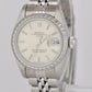 Ladies Rolex Oyster Perpetual DateJust 26 Silver Engine-Turned Jubilee 69240