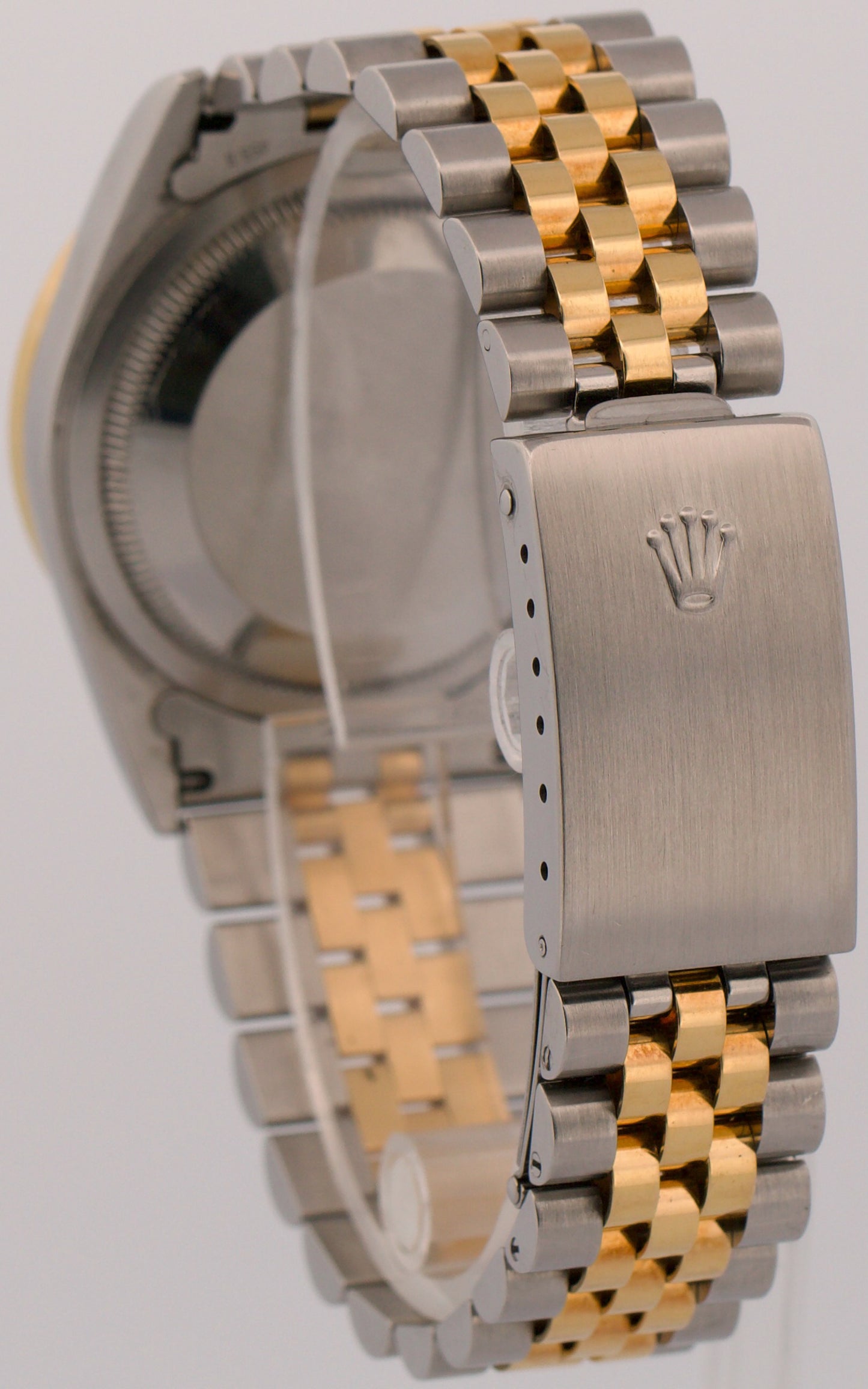 2001 PAPERS Rolex DateJust MOP DIAMOND 18K Steel Gold JUBILEE 36mm 16233 BOX
