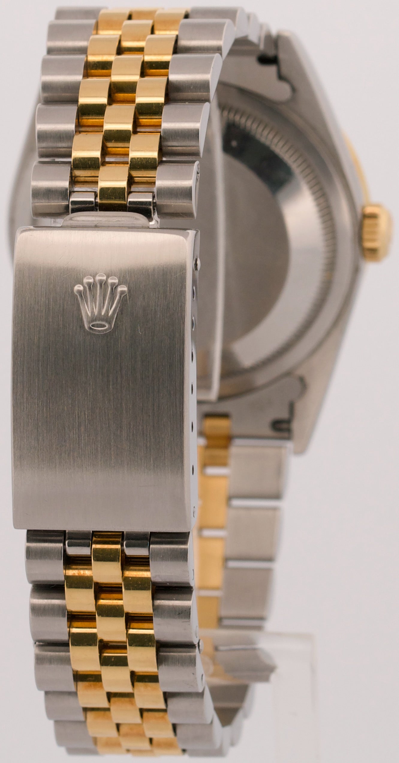 2001 PAPERS Rolex DateJust MOP DIAMOND 18K Steel Gold JUBILEE 36mm 16233 BOX