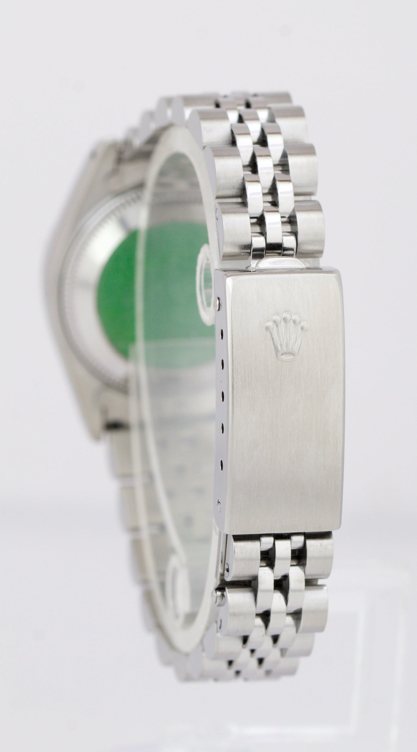 Ladies Rolex Oyster Perpetual DateJust 26 Silver Engine-Turned Jubilee 69240