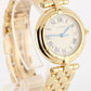 Cartier Panthere Vendome 18k Yellow Gold Silver Roman 30mm 883964 Quartz Watch