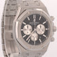 PAPERS Audemars Piguet Royal Oak Chronograph BLACK 41mm Steel 26331ST BOX