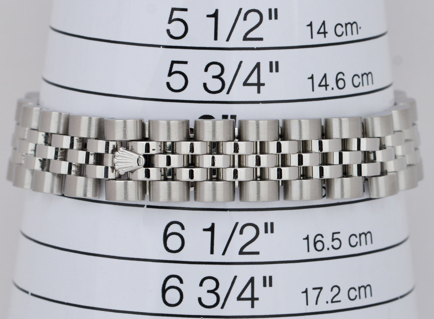 Ladies Rolex DateJust 26mm SALMON Steel White Gold Fluted JUBILEE Watch 179174