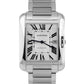 MINT Cartier Tank Anglaise XL Silver Steel 37mm Automatic Watch 3507 W520394