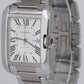 MINT Cartier Tank Anglaise XL Silver Steel 37mm Automatic Watch 3507 W520394