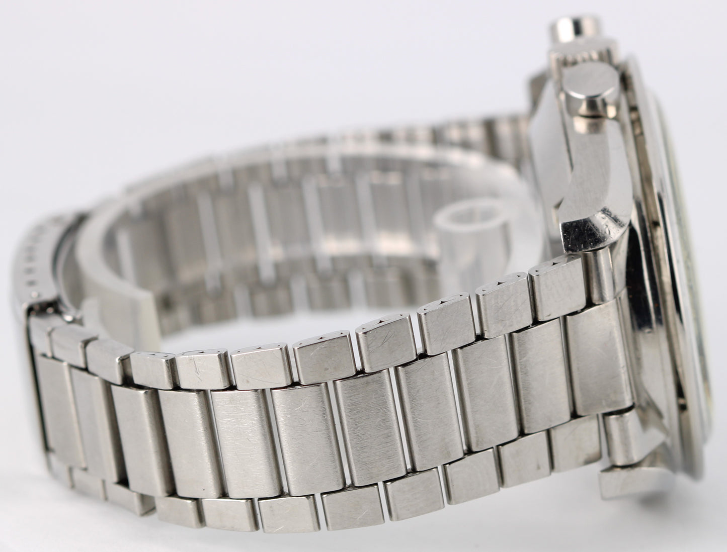 VINTAGE Omega Speedmaster Steel Black 42mm Applied Logo 145.022 MANUAL Watch