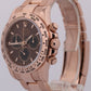 2025 PAPERS Rolex Daytona CHOCOLATE Brown 40mm 18K Rose Gold 40mm 126505 BOX