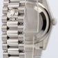 Rolex Day-Date Presidential 36mm GLACIER BLUE WAVE 950 Platinum Watch 118206 BOX
