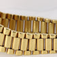 VINTAGE Omega Constellation Day-Date 18k Gold Champagne Linen 35mm 168.029 Watch
