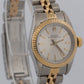 1988 Rolex Oyster Perpetual 67193 Silver Two-Tone 18K Gold Steel 24mm Watch Box