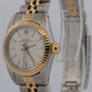 1988 Rolex Oyster Perpetual 67193 Silver Two-Tone 18K Gold Steel 24mm Watch Box