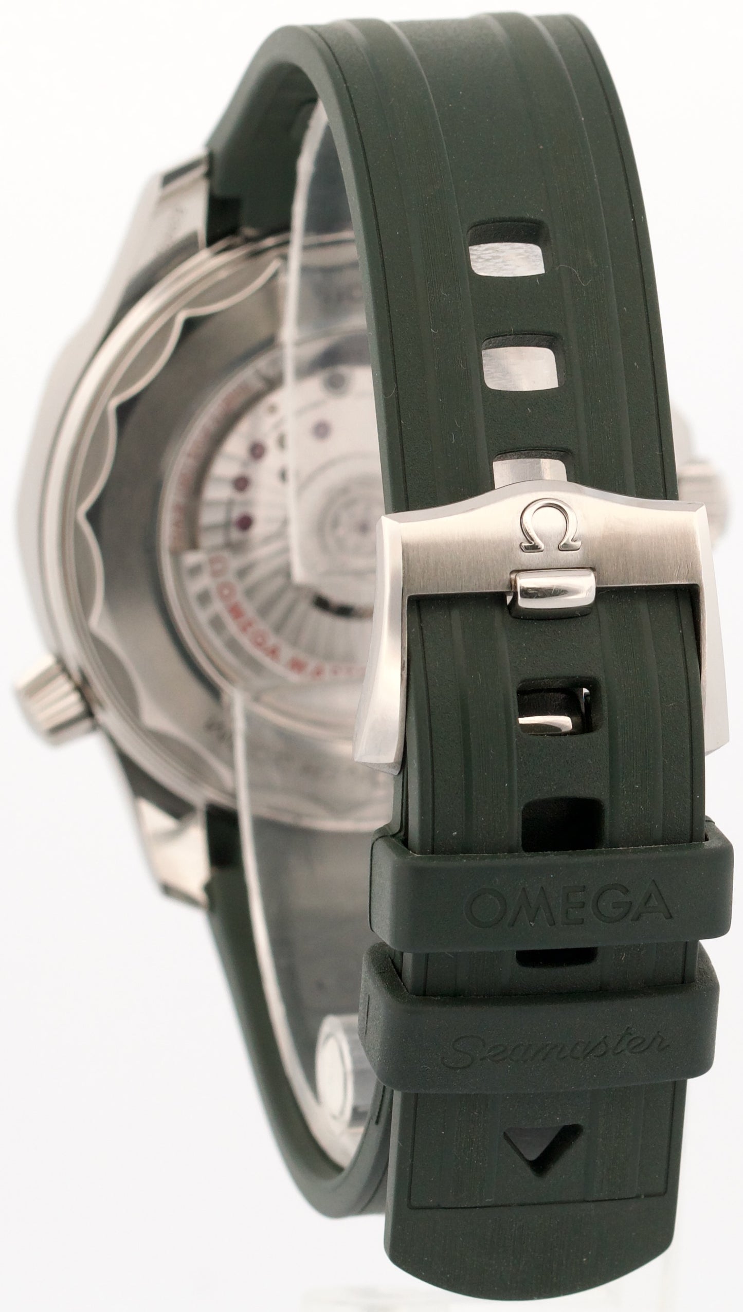 2022 PAPERS Omega Seamaster GREEN WAVE Steel Date 42mm 210.32.42.20.10.001 BOX