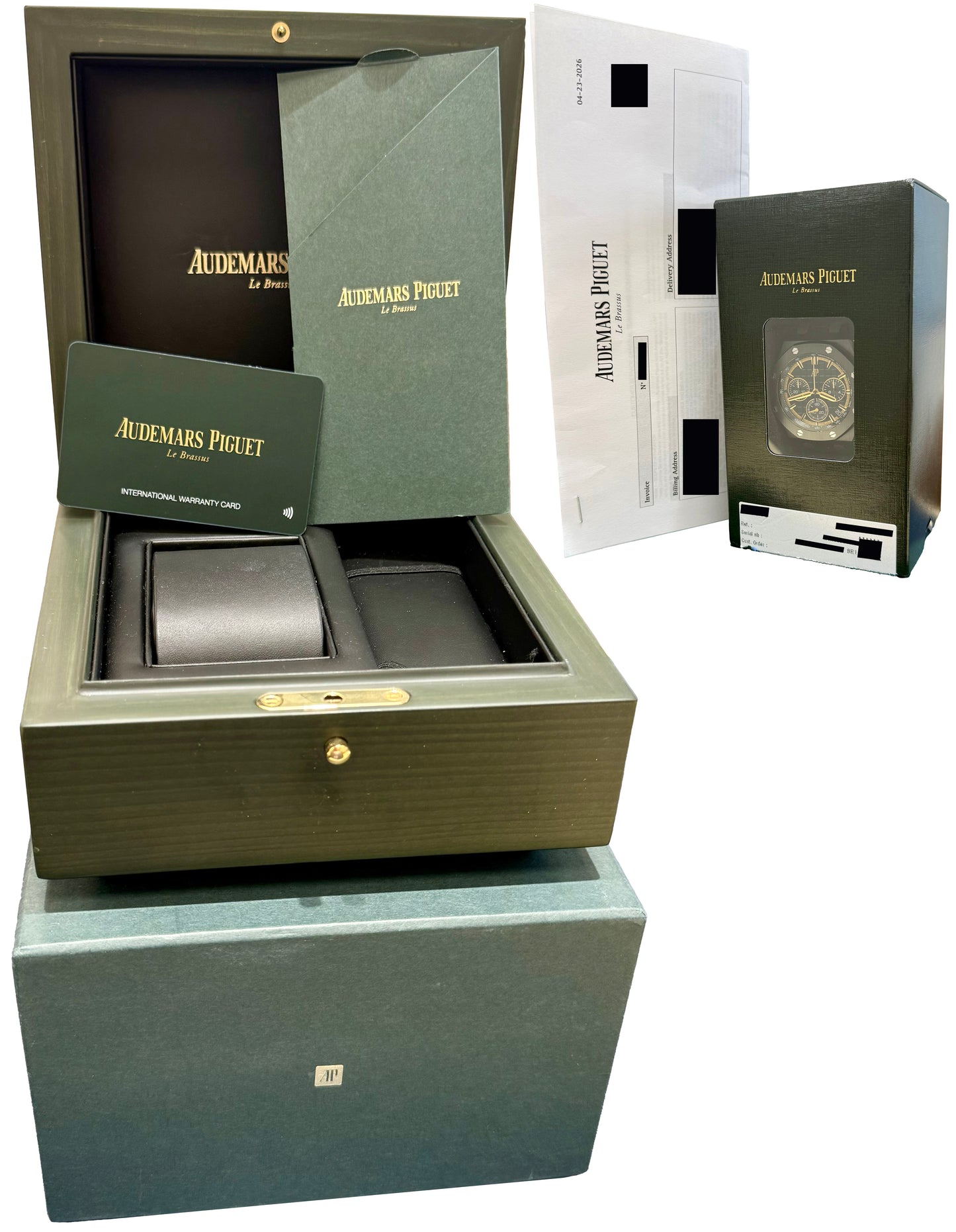 2026 SERVICE PAPERS Audemars Piguet Royal Oak Offshore Ceramic Gold 43mm 26420CE