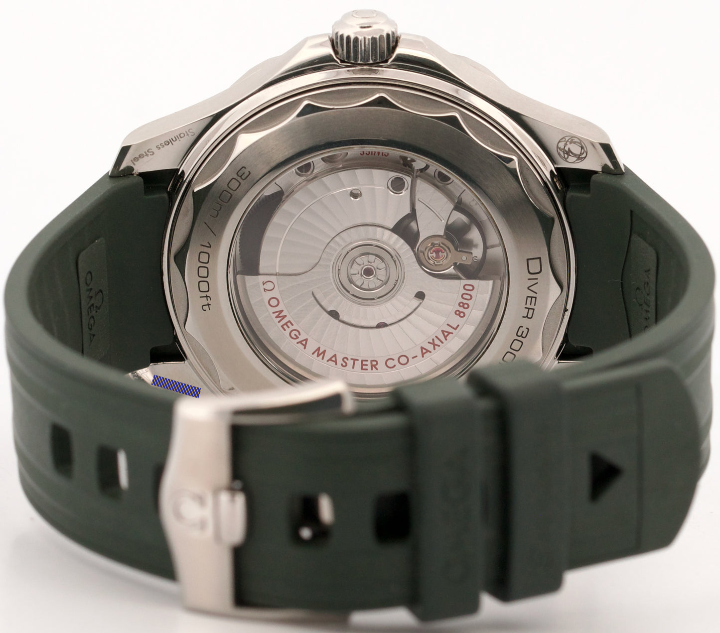 2022 PAPERS Omega Seamaster GREEN WAVE Steel Date 42mm 210.32.42.20.10.001 BOX