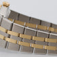 Rolex Oysterquartz DateJust 36mm BLUE Two-Tone 18K Yellow Gold Steel Watch 17013