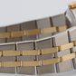 Rolex Oysterquartz DateJust 36mm BLUE Two-Tone 18K Yellow Gold Steel Watch 17013
