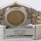 Rolex Oysterquartz DateJust 36mm BLUE Two-Tone 18K Yellow Gold Steel Watch 17013