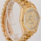 Rolex Day-Date 36mm President Champagne Dial 18K Yellow Gold Bark Watch 18248