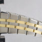 Rolex Oysterquartz DateJust 36mm BLUE Two-Tone 18K Yellow Gold Steel Watch 17013