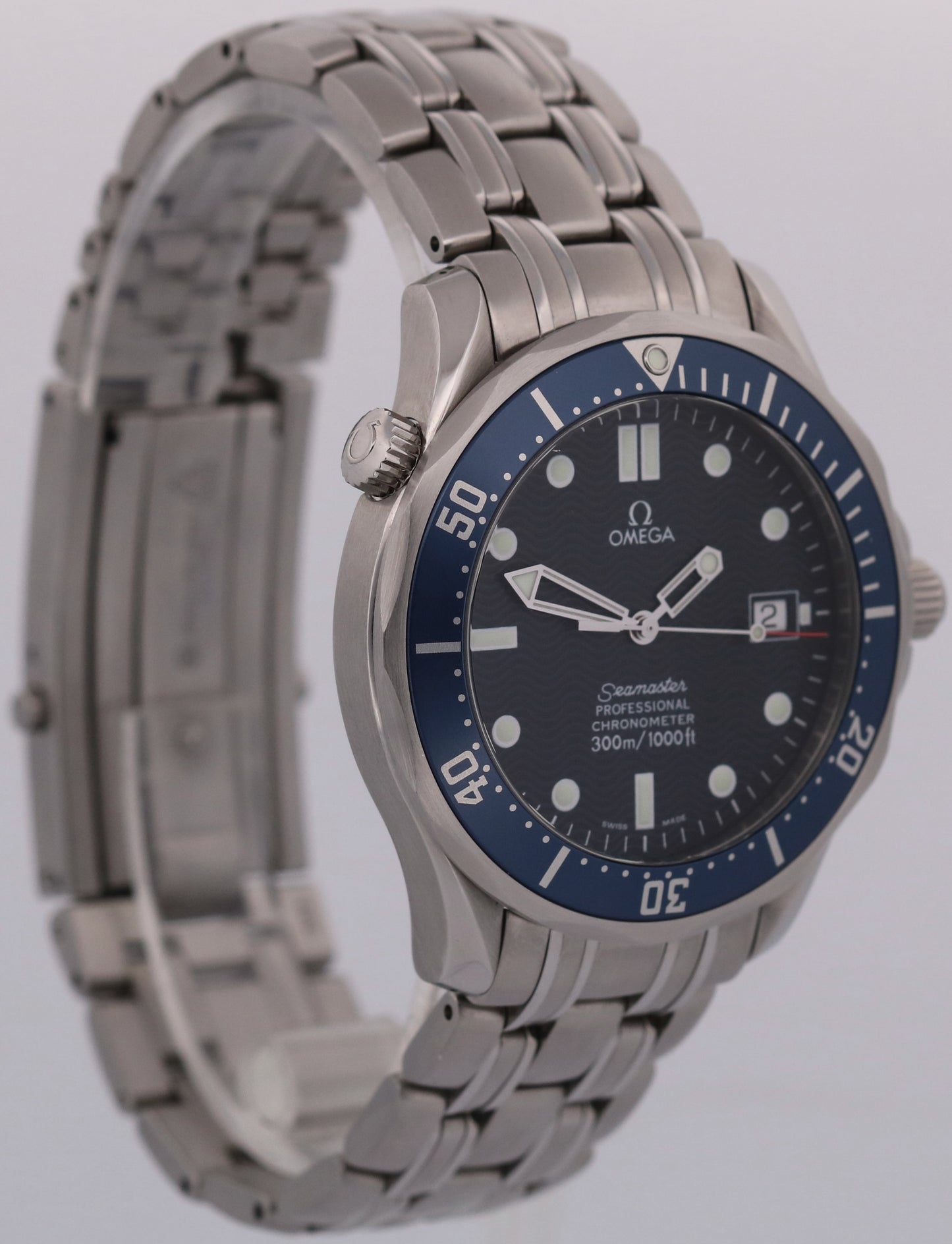 PAPERS Omega Seamaster Professional 300 BLUE Steel JAMES BOND 41mm 2531.80.00