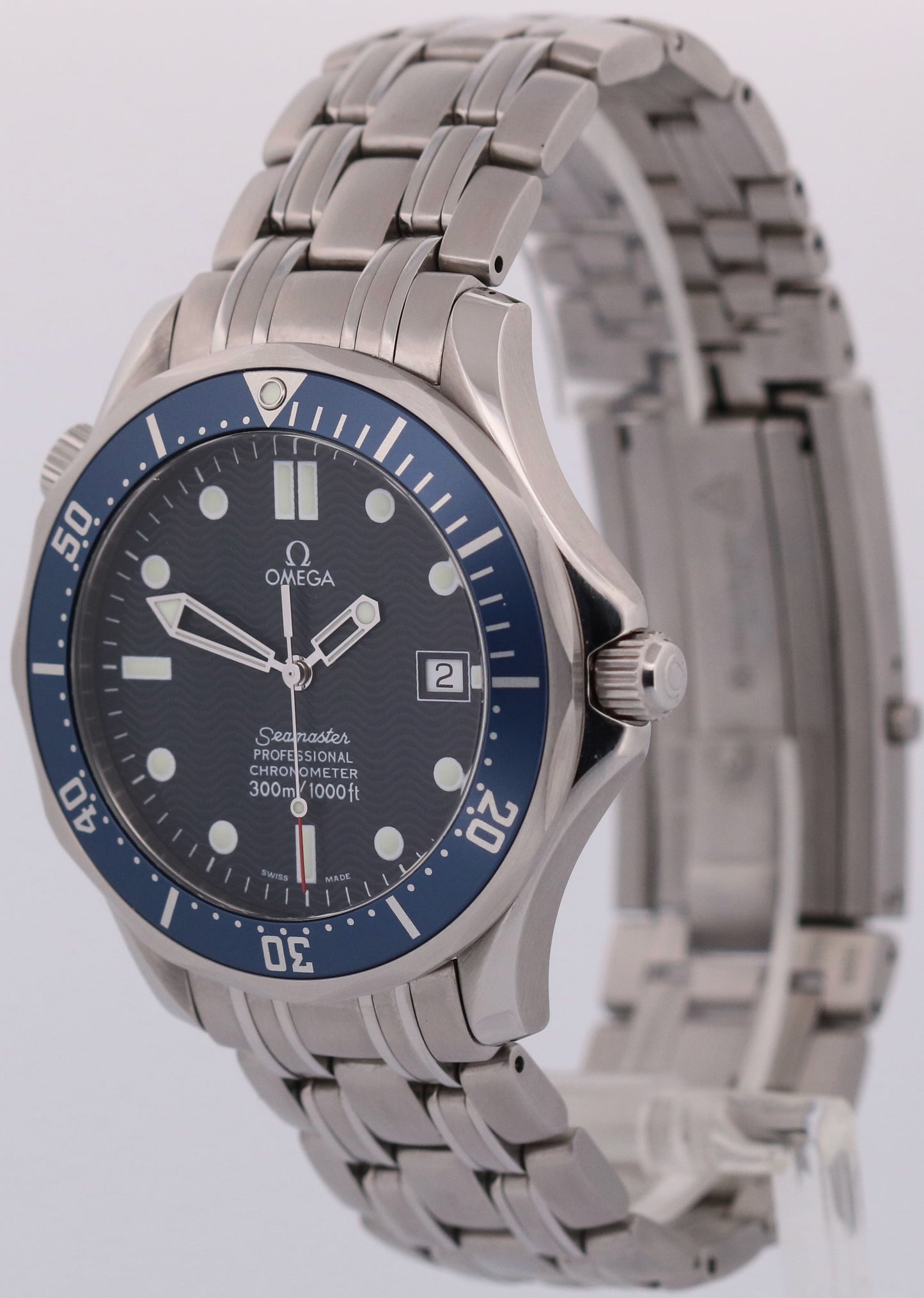 PAPERS Omega Seamaster Professional 300 BLUE Steel JAMES BOND 41mm 2531.80.00