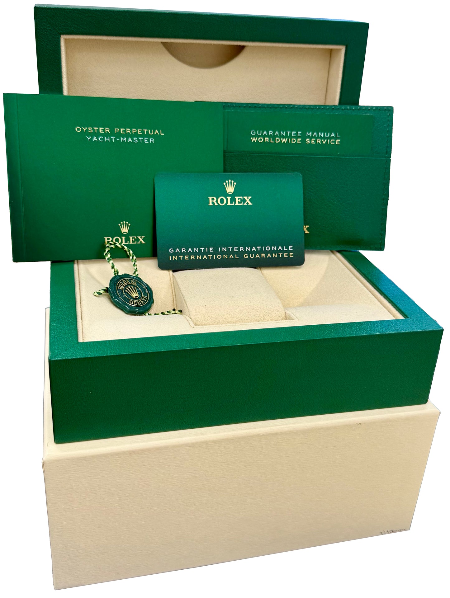 2025 PAPERS Rolex Yacht-Master TITANIUM Ceramic Black Watch 42mm 226627 BOX