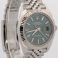 2025 PAPERS Rolex DateJust 41mm MINT GREEN Steel JUBILEE 18K Gold 126334 BOX