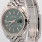 2025 PAPERS Rolex DateJust 41mm MINT GREEN Steel JUBILEE 18K Gold 126334 BOX