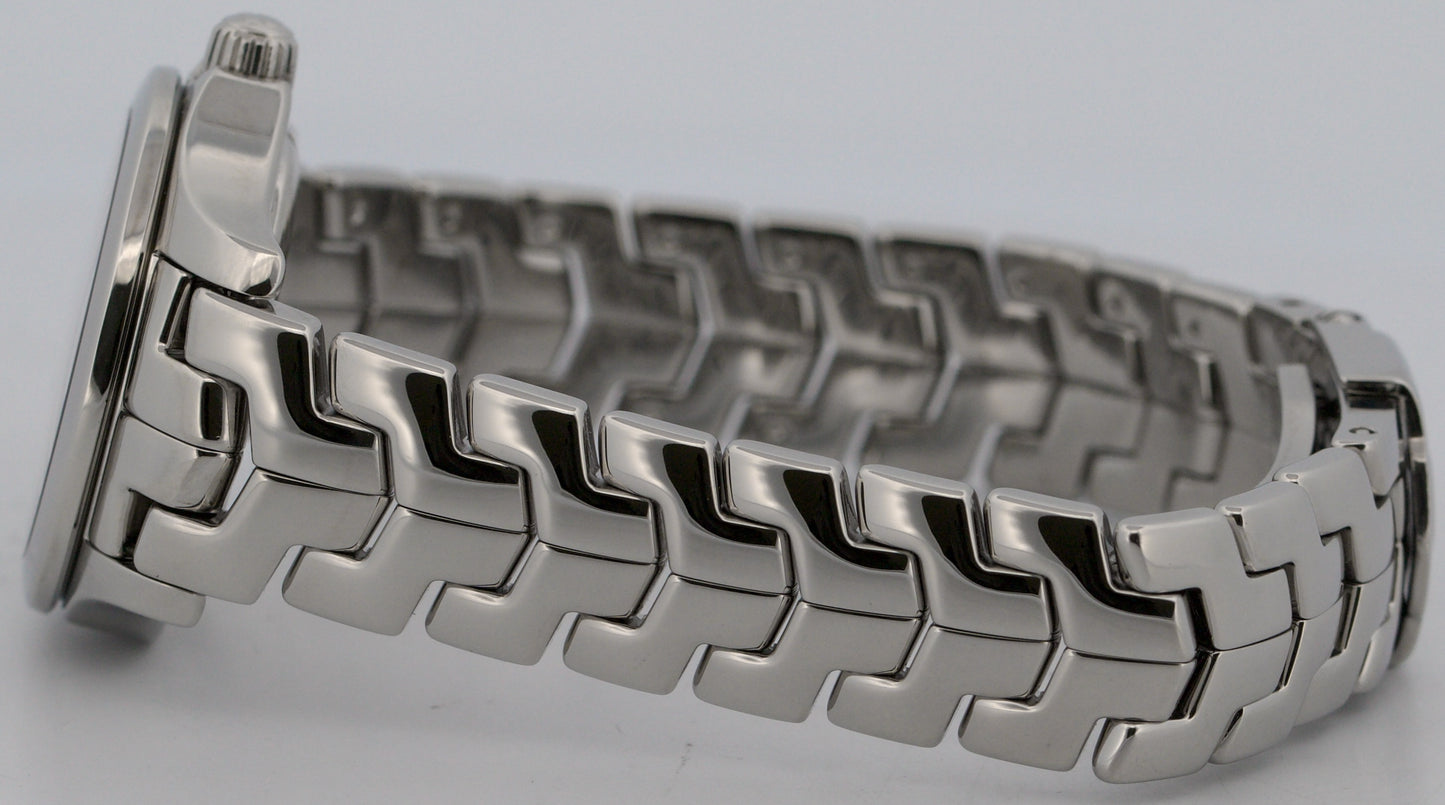 Ladies Tag Heuer Link BLUE MOP DIAMOND 27mm WJF131C.BA0572 Quartz Watch BOX