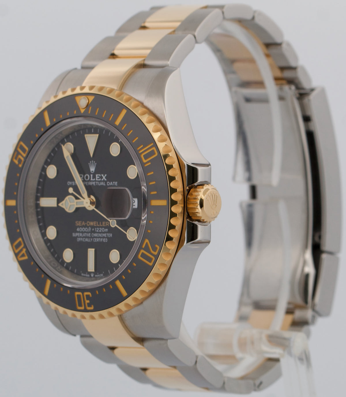 2023 Rolex Sea-Dweller 126603 Black Two-Tone Steel 18K Gold 43mm Box Papers