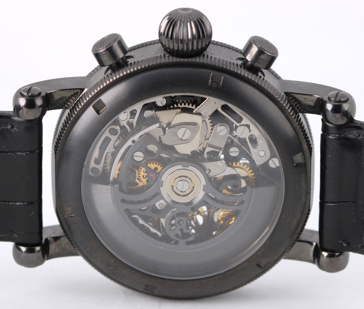 Chronoswiss OPUS Chronograph PAPERS Black DLC Skeleton 42mm CH75455/11-1 BOX