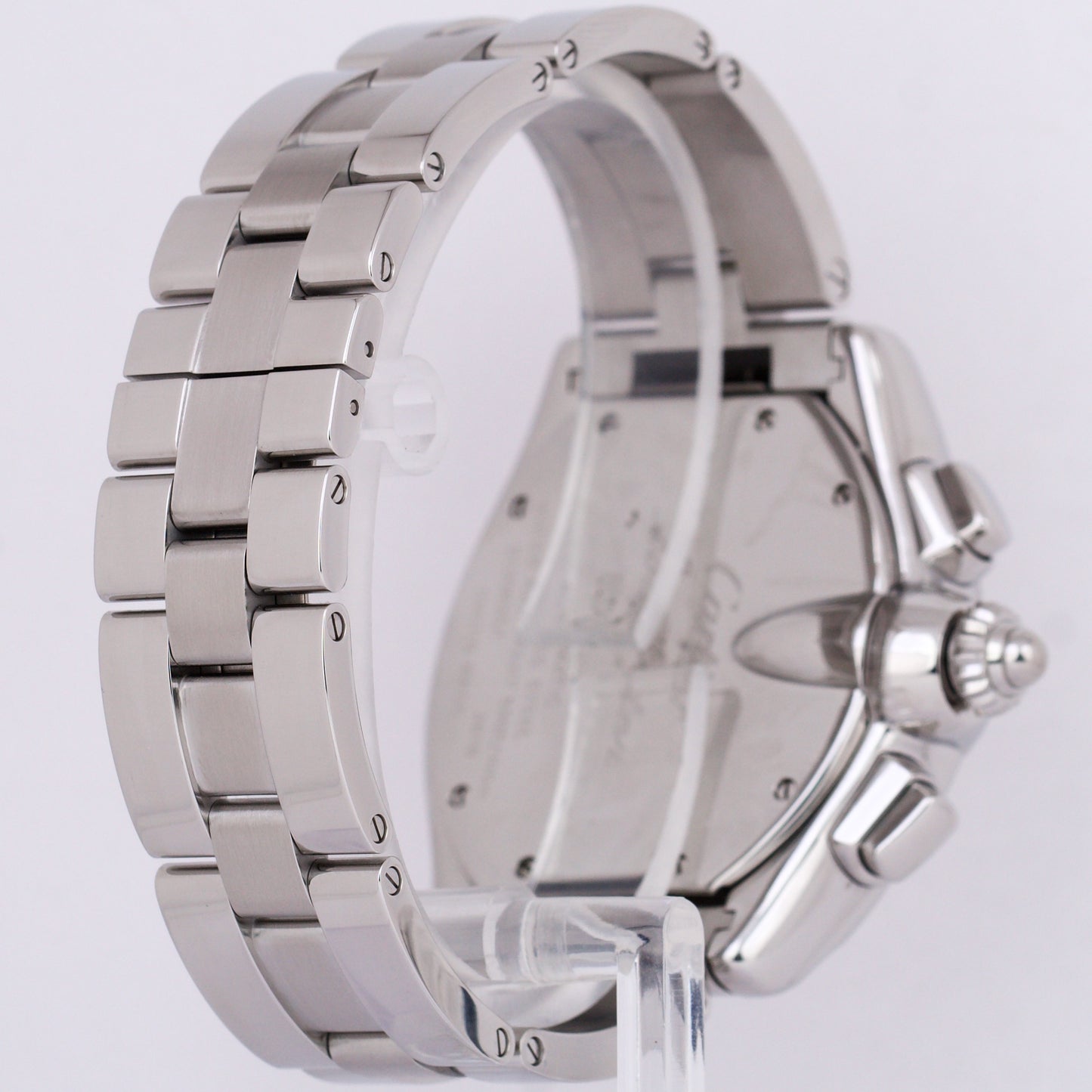 Cartier Roadster XL Stainless Steel Silver 43mm Roman Date Watch 2618 W62019X6