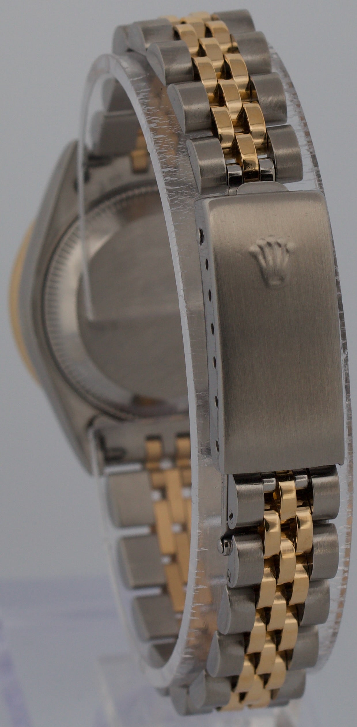 Ladies Rolex DateJust SILVER ROMAN DIAMOND 18K Gold Steel 26mm JUBILEE 79173