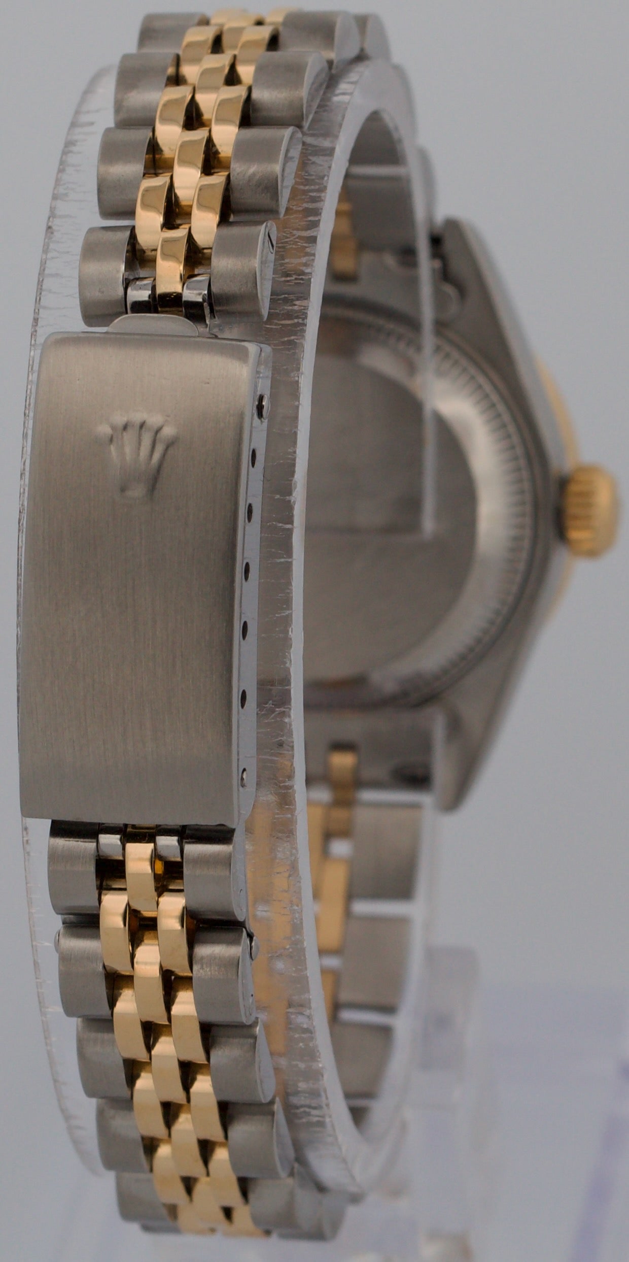 Ladies Rolex DateJust SILVER ROMAN DIAMOND 18K Gold Steel 26mm JUBILEE 79173